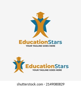 Diseño de logotipo creativo para la educación, plantilla de diseño de logotipo educativo, inspiración de diseño de vectores de logo educativo