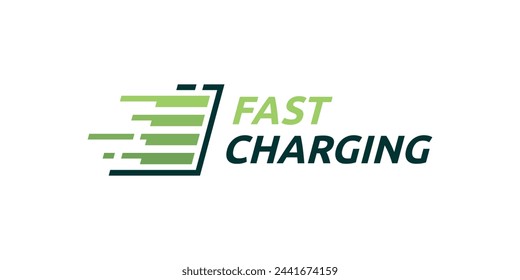 diseño de logotipo creativo para carga rápida, diseño de logotipo para velocidad y batería, plantilla de diseño de logotipo, símbolos, iconos, ideas creativas.