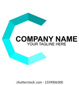Creative logo design with geometric shapes