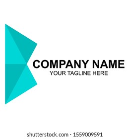 Creative logo design with geometric shapes