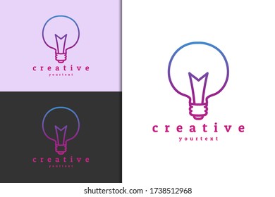 creative logo design. gradient color