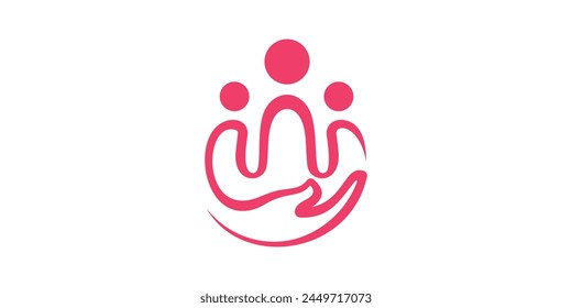 creative logo design for human health, care, treatment, team, partner, community, logo design template, symbol, icon, vector, creative idea.