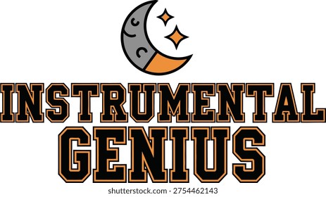 Creative logo design for an instrumental music brand named instrumental genius