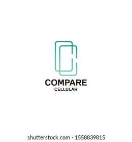 Creative logo design of letter C and cellular with white background - EPS10 - Vector.