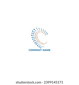 Diseño de logotipo creativo, logotipo de la carta C. 