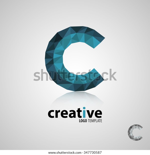 Creative Logo Design Letter C Logo Stock Vector (royalty Free) 347730587