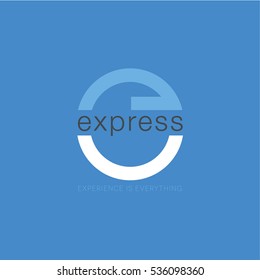 Creative logo design, letter e. vector icon. Trendy business elements.