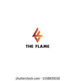 Kreatives Logo-Design, das den Buchstaben F und Flame - EPS10 - Vector darstellt.