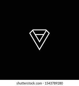 Creative logo design of letter V with black background - EPS10 - Vector.
