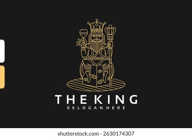 creative logo design with line art, community logo, reference logo for your business