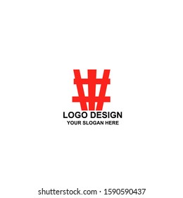 creative logo design with lines 