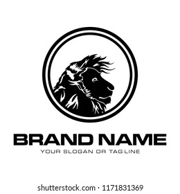 creative logo design lion concept vector template