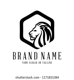 creative logo design lion concept vector template