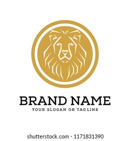 creative logo design lion concept vector template