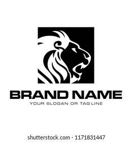 creative logo design lion concept vector template
