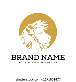 creative logo design lion concept vector template