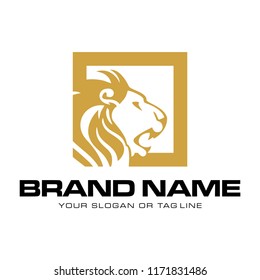 creative logo design lion concept vector template