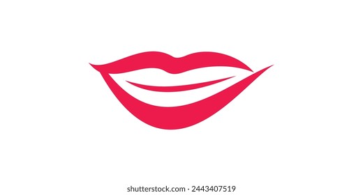 creative logo design for lips, beauty, salon, care, luxury, logo design template, symbol, icon, vector, creative idea.