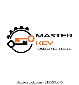 Creative logo design. Master key logo design. Abstract vector logo.