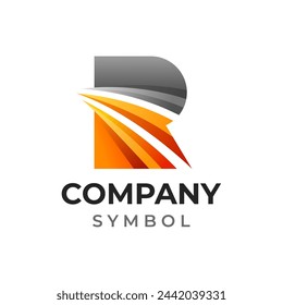 Creative logo design. Modern initial letter r logo template vector illustration