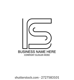 Diseño creativo del logotipo del IS, marca minimalista moderna, icono único del IS, identidad profesional del IS, identidad visual versátil limpia
