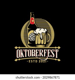 Creative Logo Design Of Oktoberfest 