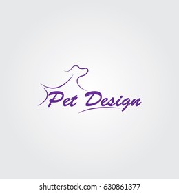 Creative logo design for pet company and Unique symbol with dog.