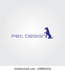 Creative logo design for pet company and Unique symbol with dog.