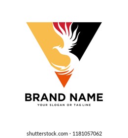 creative logo design phoenix vector template