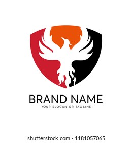 creative logo design phoenix vector template