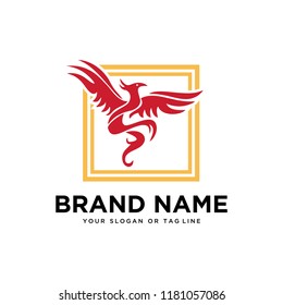 creative logo design phoenix vector template