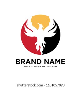 creative logo design phoenix vector template