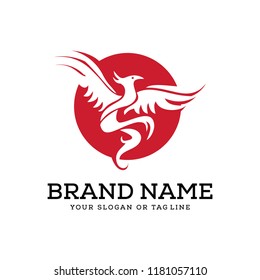 creative logo design phoenix vector template