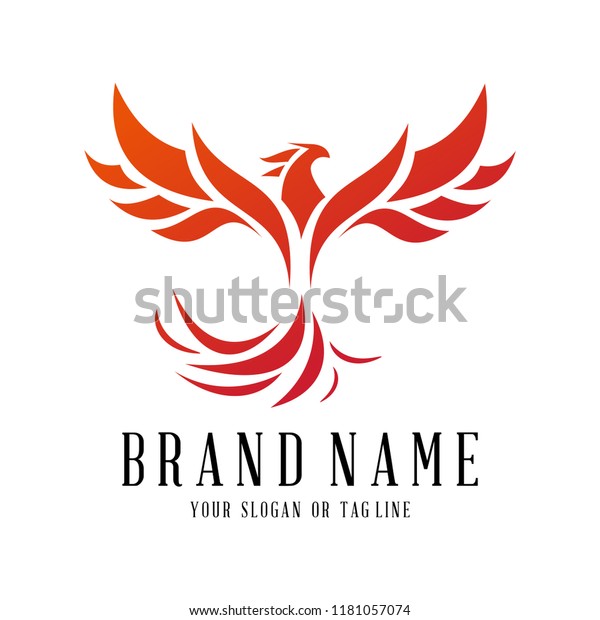 Creative Logo Design Phoenix Vector Template Stock Vector (Royalty Free ...