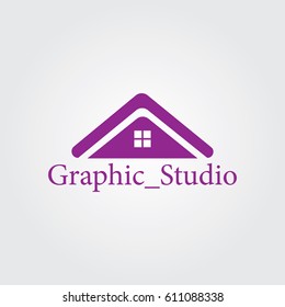 Creative logo design for real estate company and Unique symbol with home.