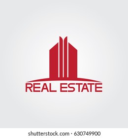 Creative logo design for real estate company and Unique symbol with buildings.