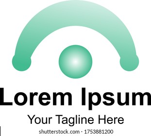 Creative logo design with simple shapes, company logos, EPS 10.