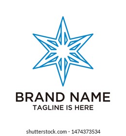 creative logo design six stars, six elements that are good for a variety of businesses vector template