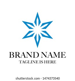 creative logo design six stars, six elements that are good for a variety of businesses vector template