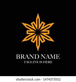 creative logo design six stars, six elements that are good for a variety of businesses vector template