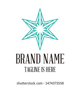 creative logo design six stars, six elements that are good for a variety of businesses vector template
