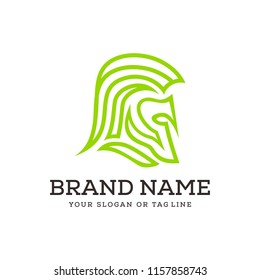 creative logo design spartans , warrior, knight vector template