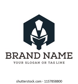 creative logo design spartans , warrior, knight vector template