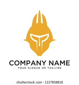 creative logo design spartans , warrior, knight vector template