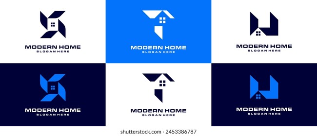Creative Logo design of S,T, U house for construction, home, real estate, building, property.