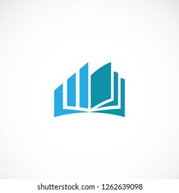 Creative logo design statistic book finance business