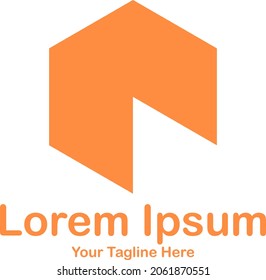 creative logo design suitable for your company. hexagon and triangular logo.