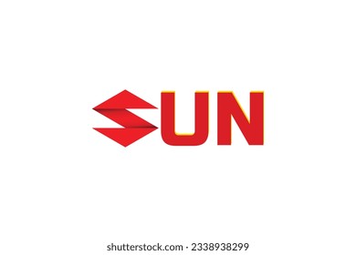 creative logo design sun on white background