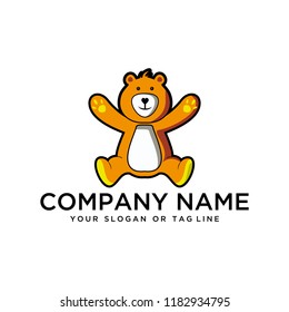 creative logo design Teddy Bear vector template