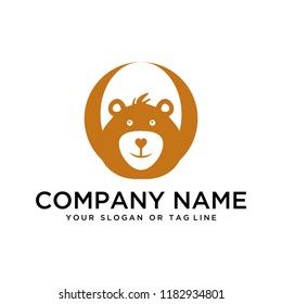 creative logo design Teddy Bear vector template